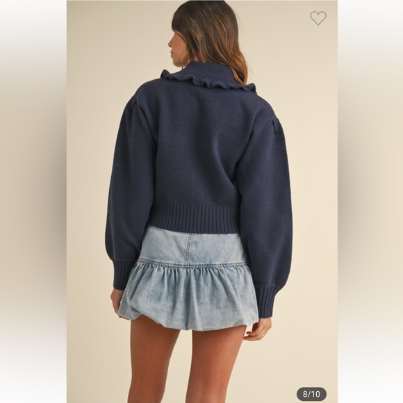 #99  COLLAR BUTTON DOWN CARDIGAN - Picture 10 of 14